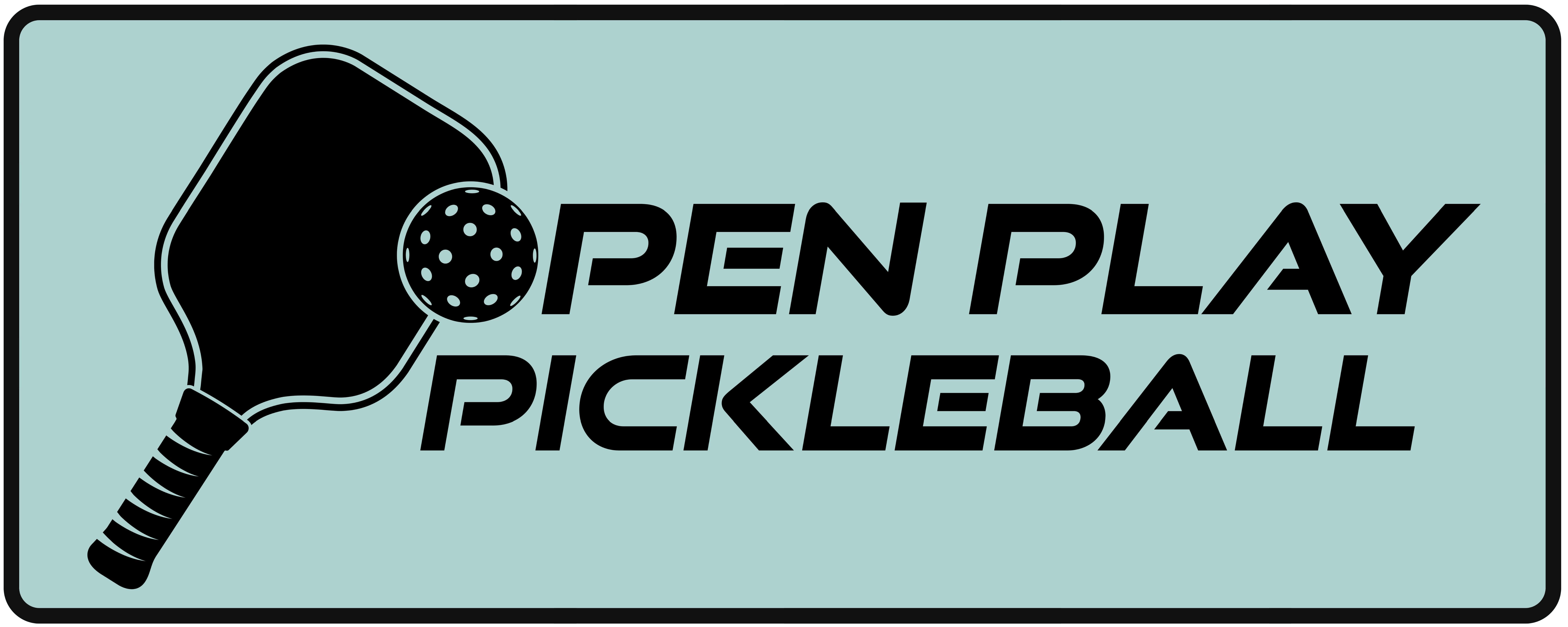 Open Play Pickleball Logo